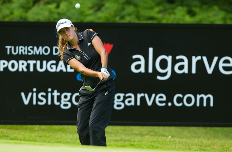 28/07/2016. Ladies European Tour 2016. Ricoh Women's British Open, Marquess course, Woburn GC, England. 28-31 August. Marta Sanz of Spain during the first round. Credit: Tristan Jones