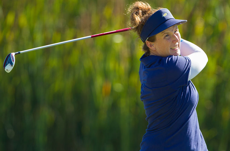 23/09/2016 Ladies European Tour 2016: Andaluca Costa del Sol Open de Espaa Femenino, Aloha Golf Club, Marbella, Spain 22-25 Sept. Beth Allen of the USA during the second round. Credit: Tristan Jones