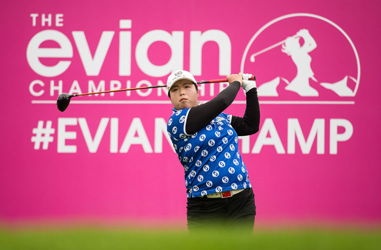 16/09/2016 Ladies European Tour 2016: Evian Championship, Evian Resort Golf Club, Evian Les Bains, France 15-18 September. Shanshan Feng of China during the second round. Credit: Tristan Jones