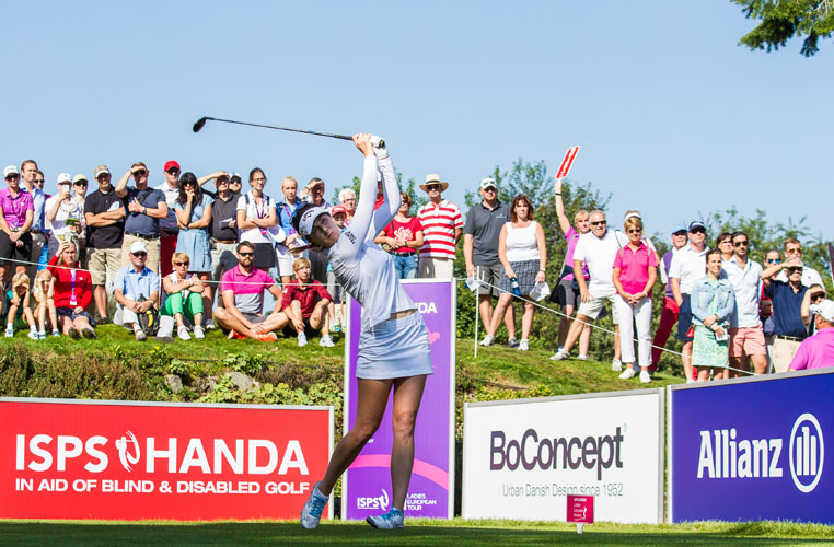 10/09/2016 Ladies European Tour 2016: ISPS HANDA Ladies European Masters, Golf Club Hubbelrath, Dusseldorf  8-11 September. Sandra Gal of Germany during the third round. Credit: Tristan Jones