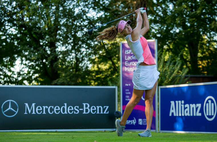 09/09/2016 Ladies European Tour 2016: ISPS HANDA Ladies European Masters, Golf Club Hubbelrath, Dusseldorf 8-11 September. Belen Mozo of Spain. Credit: Tristan Jones