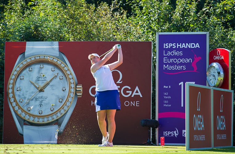 08/09/2016 Ladies European Tour 2016: ISPS HANDA Ladies European Masters, Golf Club Hubbelrath, Dusseldorf 8-11 September. Pamela Pretswell of Scotland aon the 13th tee during the first round. Credit: Tristan Jones