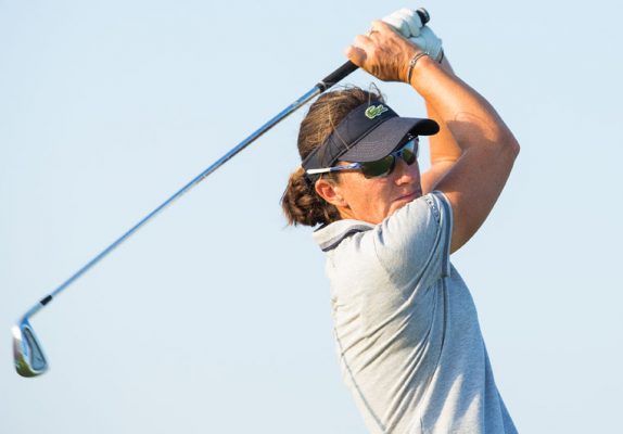 03/11/2016 Ladies European Tour 2016: Fatima Bint Mubarak Ladies Open, Saadiyat Beach Golf Club, Abu Dhabi, United Arab Emirates 2-5 November. Gwladys Nocera of France during the second round. Credit: Tristan Jones