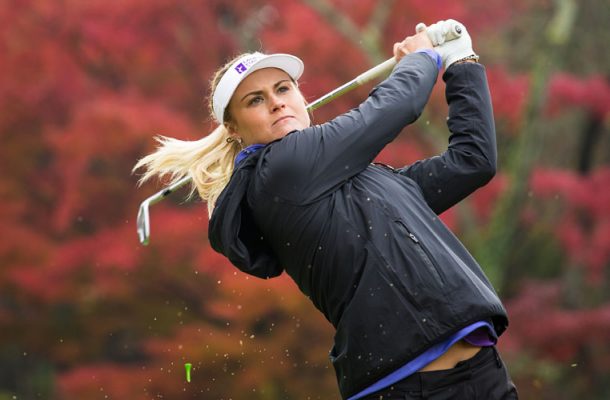 29/11/2017 Ladies European Tour 2017: The Queens Presented by Kowa, Miyoshi Country Club. Nagoya, Japan. December 1-3 2017. Carly Booth of Scotland during a practice round. Credit: LET