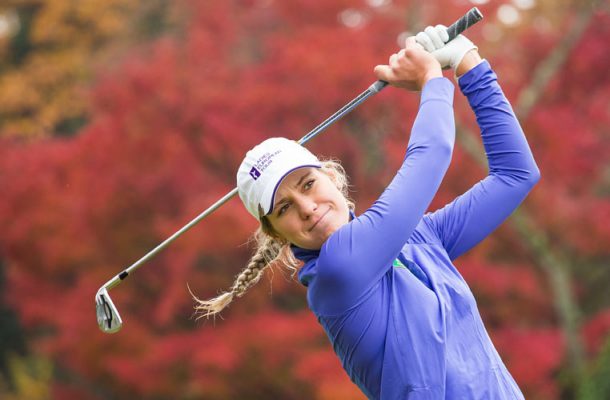 29/11/2017 Ladies European Tour 2017: The Queens Presented by Kowa, Miyoshi Country Club. Nagoya, Japan. December 1-3 2017. Olafia Kristinsdottir of Iceland during a practice round. Credit: LET