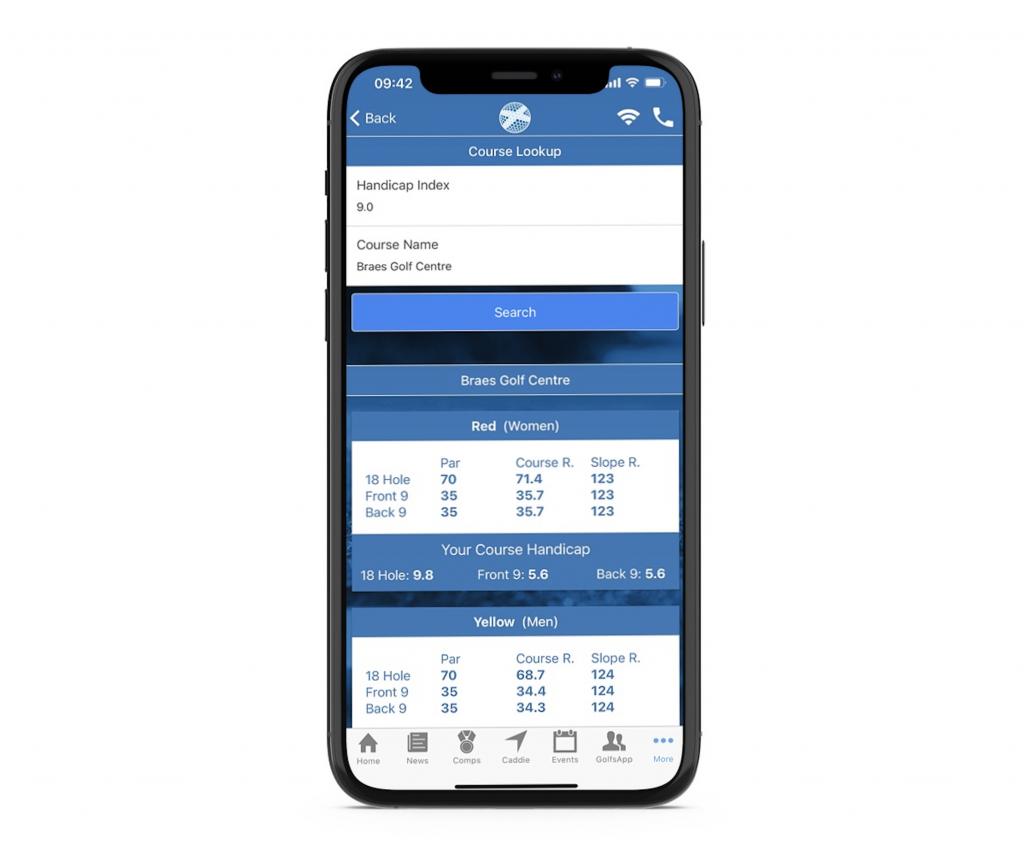 Use the Scottish Golf App to Access Your Course Handicap ...